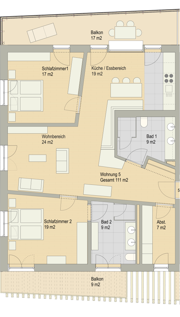 Grundriss Ferienwohnung 5